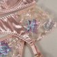 Sexy Lace Embroidery Mesh Patchwork Sexy Lingerie Set