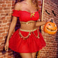 Halloween Sexy See-Through Mesh Role Playing Lingerie Set
