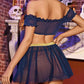Halloween Sexy See-Through Mesh Role Playing Lingerie Set