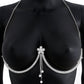 Fashion Sexy Diamond Studded Tassel Bra Necklace