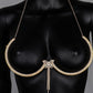 Fashion Sexy Diamond Studded Tassel Bra Necklace