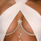 Fashion Sexy Diamond Studded Tassel Bra Necklace