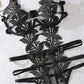 Sexy Floral Embroidery Hollow Heavy Craft Chain Bracelet Shaping Bodysuit Set
