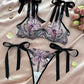 Butterfly Mesh Embroidery See-Through Temptation Sexy Lingerie Set
