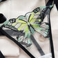 Butterfly Mesh Embroidery See-Through Temptation Sexy Lingerie Set