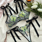 Butterfly Mesh Embroidery See-Through Temptation Sexy Lingerie Set