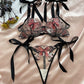 Butterfly Mesh Embroidery See-Through Temptation Sexy Lingerie Set
