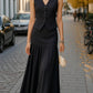 Pearl Button Vest And Maxi Skirt Two-Piece Set