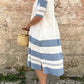 Women's casual colorblock dress
