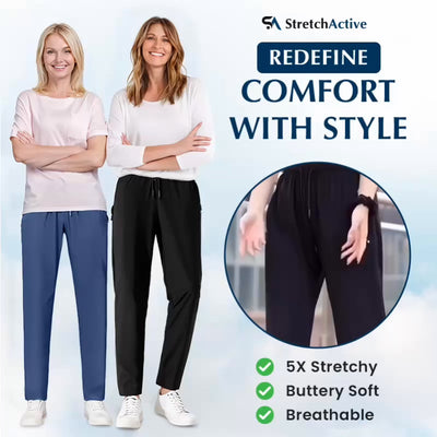 StretchActive - Women's Ultra Stretch Ice Silk Comfort Casual Pants
