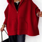 Women Fur Collar Solid Color Casual Jacket