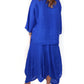 Women'S Casual Round Neck Solid Color Loose Skirt Two-Piece Set