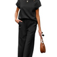 Women's Casual Textured Tops and Wide Leg Pants Lounge Sets (Buy 2 Free Shipping)