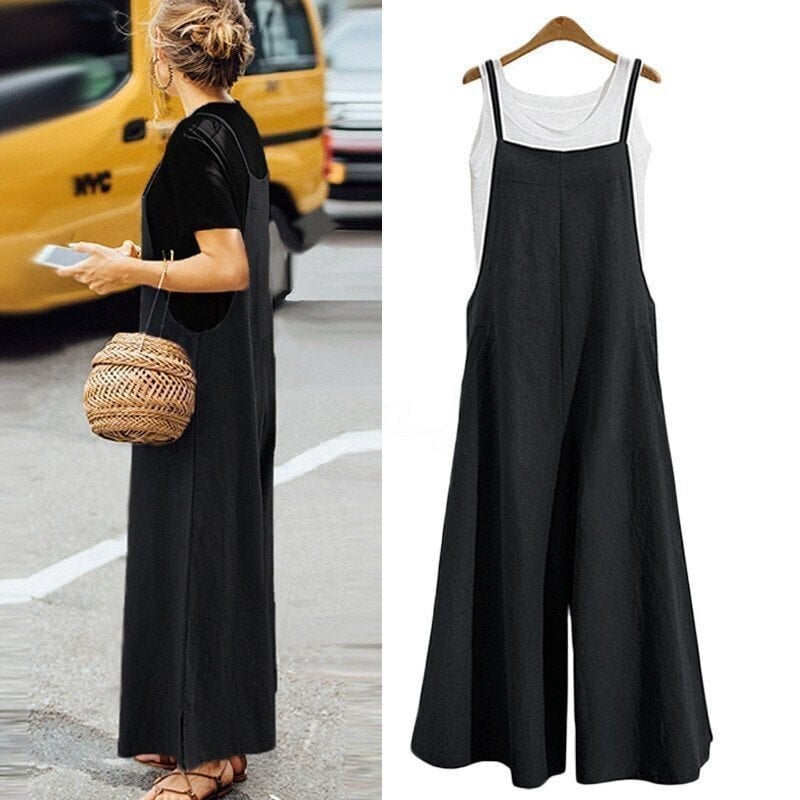 Women's Sleeveless Oversized Casual Jumpsuit-Buy 2 Get Extra 10% OFF Buy 3 Get Extra 15%OFF & Free Shipping