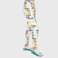Women's Puff Sleeves Cute Animals Printed Scrub Set SAA23