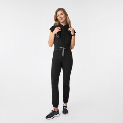 Women's 8 Pockets Cargo Scrub Jumpsuit
