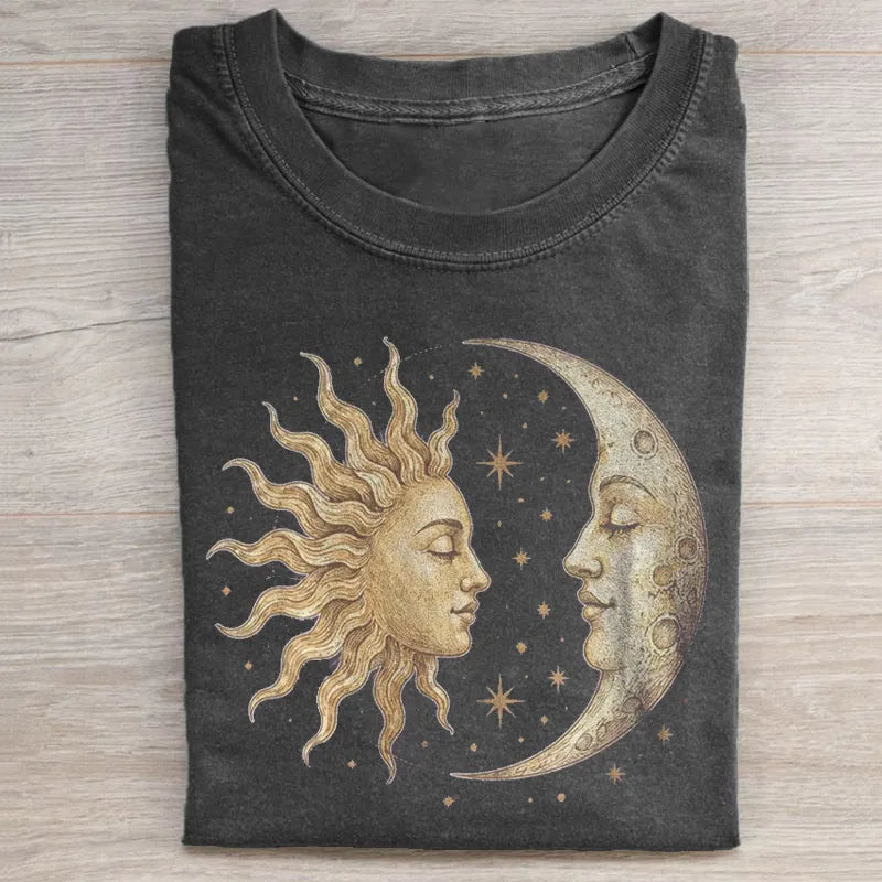 Vintage Sun Moon Celestial T-shirt