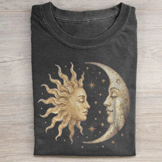Vintage Sun Moon Celestial T-shirt