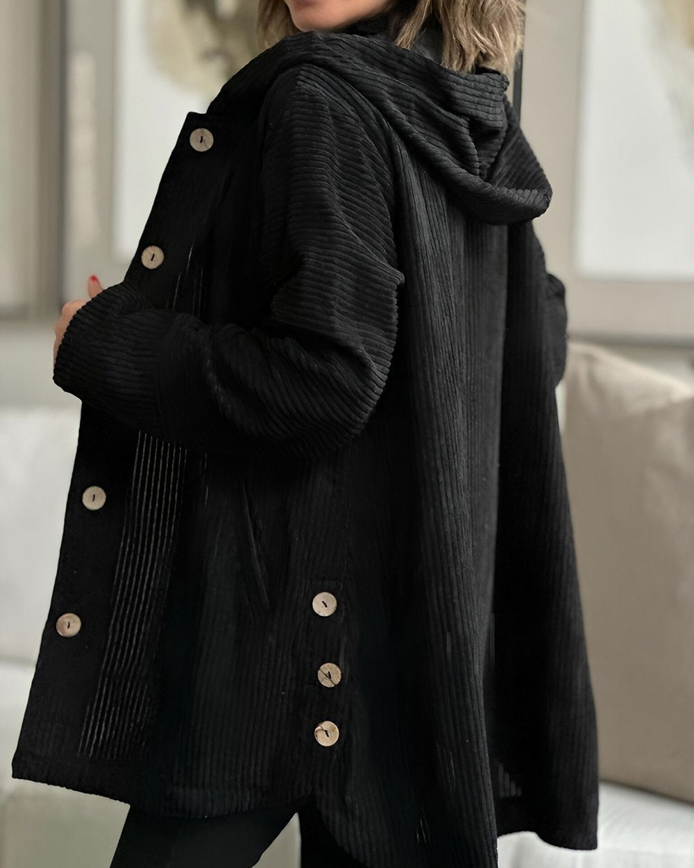 Corduroy Casual Hooded Jacket（Buy 2 Free Shipping）