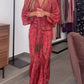 Kimono-Style Printed Dress