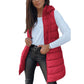 ❄️Women Long Puffer Vest 👗 | Solid Color | Sleeveless | Hooded | Winter Wear 💕（BUY 2 FREE SHIPPING)）