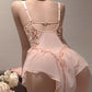 Sexy Floral Embroidered Mesh See-through Slip Dress Lingerie