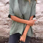 Round Neck Short Sleeve Cotton and Linen Top (Buy 3 Free Shipping)