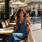 Women's Sleeveless Denim Jumpsuit