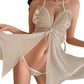 Sexy Lingerie Transparent Butterfly Lace Nightdress