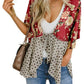 ✨Women's Floral Kimono Ruffle Sleeve Tie Cardigans Flowy Boho Loose Cover Ups