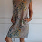 Women's Cotton and Linen Round Neck Printed Dress