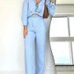 Women'S Casual Shirt Top Pants Set