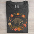 Jimothy The Raccoon Floral Wreath T-shirt
