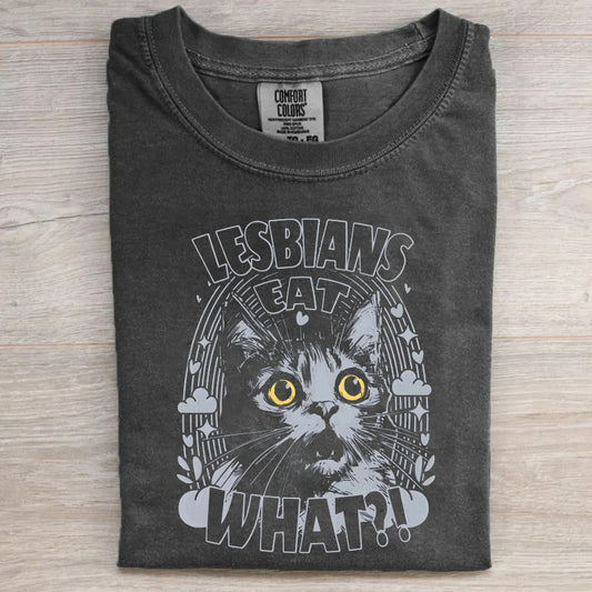 Funny Cat Lesbians Eat what T-shirt