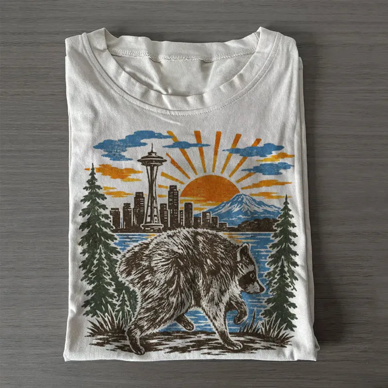 Trendy Raccoon Meme Unisex T-shirt