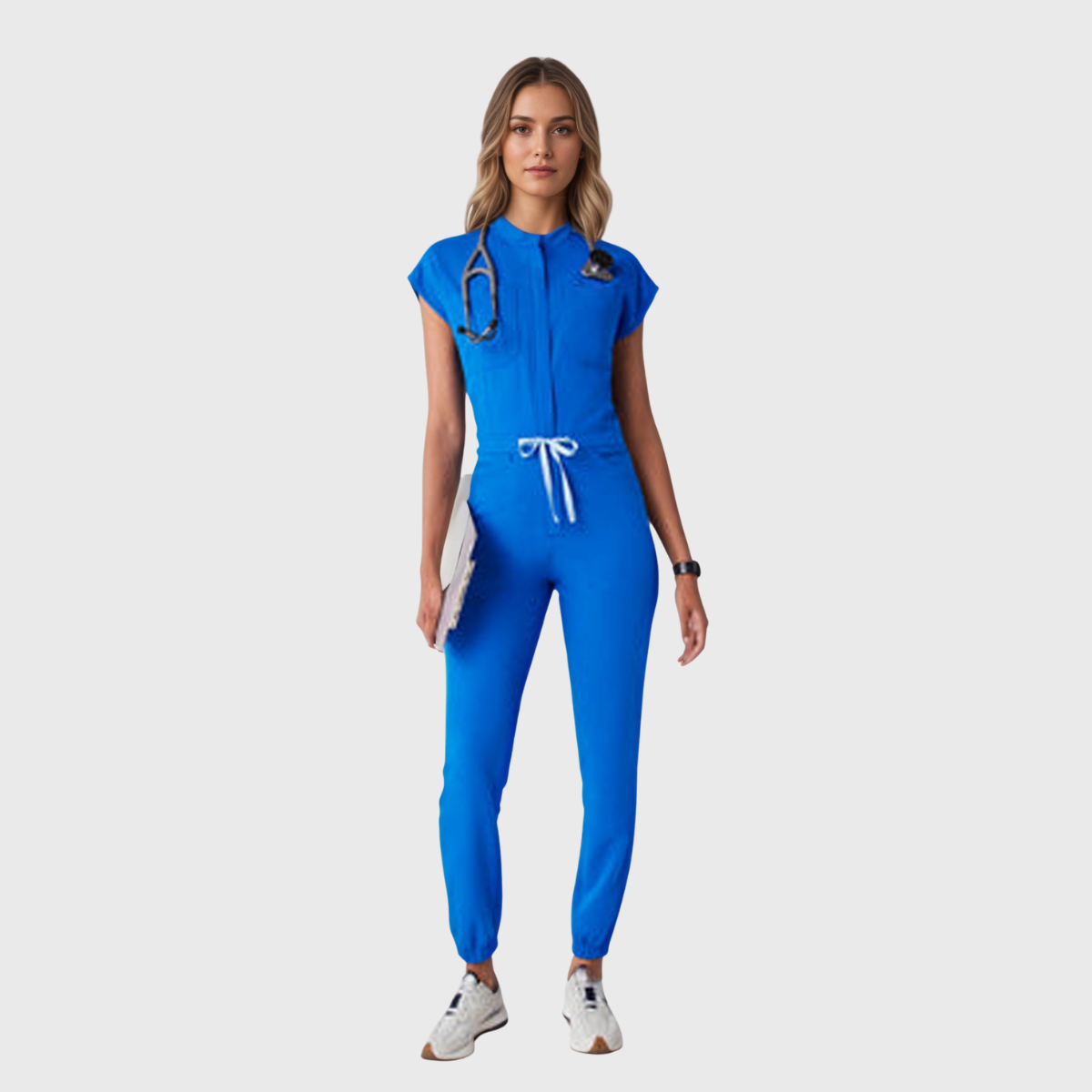 Women's 8 Pockets Cargo Scrub Jumpsuit