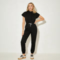Women's Slim Fit 8-Pocket Jogger Scrub Jumpsuit
