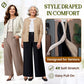 EllaFlow - LAST DAY SALE 49% OFF Soft Flowy High-Waist Pull-On Wide-Leg Pants