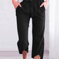Women's Fashion Casual Drawstring Cropped Pants