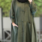 Women's Casual Solid Color Round Neck Long Sleeve Dress