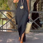 Women'S Casual Cotton And Linen Suspender Maxi Dress