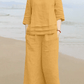 Women'S Casual Loose Top Wide Leg Pants Set