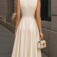 Elegant Sleeveless A-Line Midi Dress