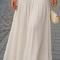 Pearl Button Vest And Maxi Skirt Two-Piece Set