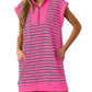 Limited time sale🔥Women's Striped Casual Zipper Cap Sleeve Mini Dress