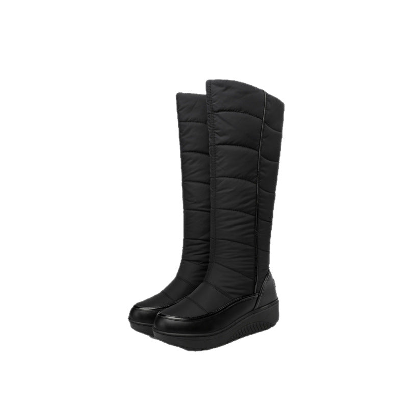 Rakkiss Women's Odessa Knee-High Boots – Plush Faux Fur-Lined Winter Boots with Side Zip & Thick Lug Sole (US 4–11)