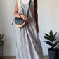 Women'S Casual Striped Suspender Dress