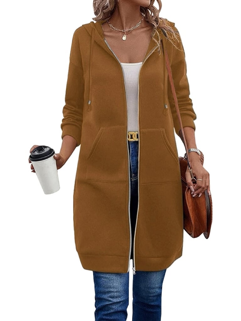 Women Casual Zip up Fleece Hoodies(BUY 2 FREE SHIPPING)