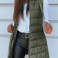 ❄️Women Long Puffer Vest 👗 | Solid Color | Sleeveless | Hooded | Winter Wear 💕（BUY 2 FREE SHIPPING)）