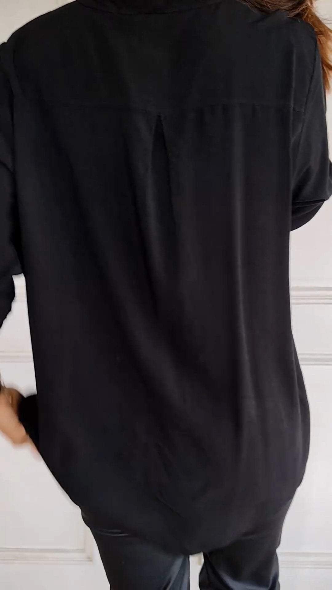 Cotton V-neck Sequin Mid-sleeve Casual Top (Buy 3 Free Shipping)